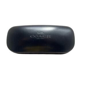 Black Coach Hard Shell Eyeglasses or Sunglasses Clam Shell Case